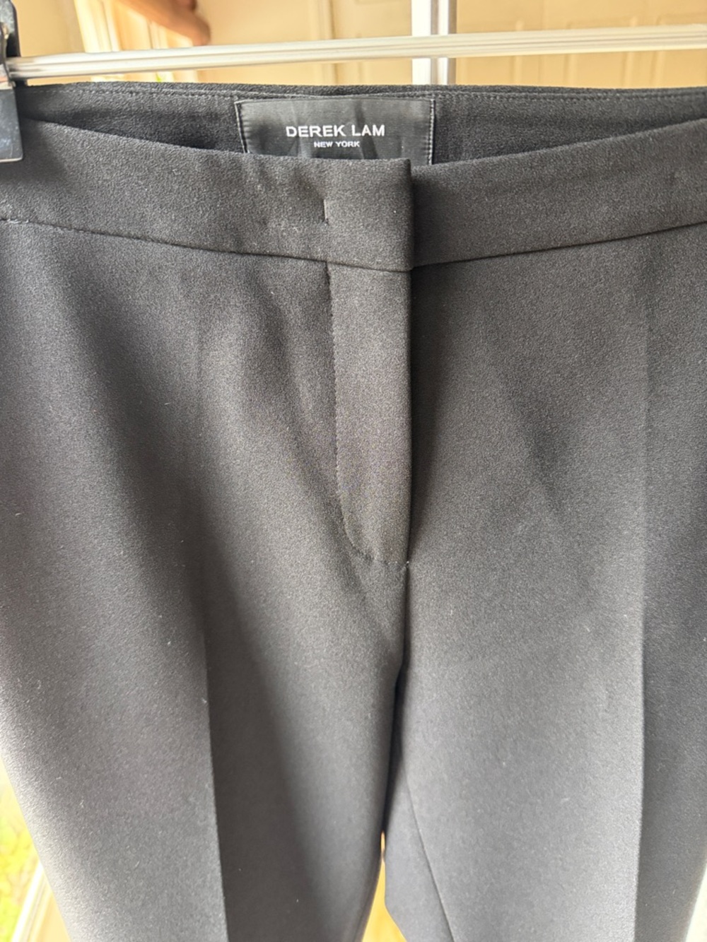 Derek Lam Black Straight-Leg Dress Pants